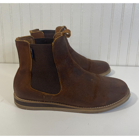 Hari Mari Men\'s Odessa Waxed Suede Leather Chelsea Boots | Size 14 Harimari Odessa Waxed Suede Chelsea Boots Grey Size 13  main image 4